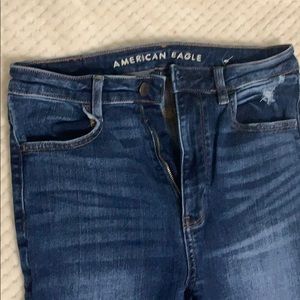 American Eagle Distressed Jeggings 4 Short